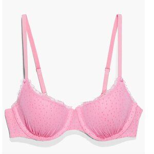 Savage X Fenty Pink Bra 36C Back to the Boudoir Balconette NWT